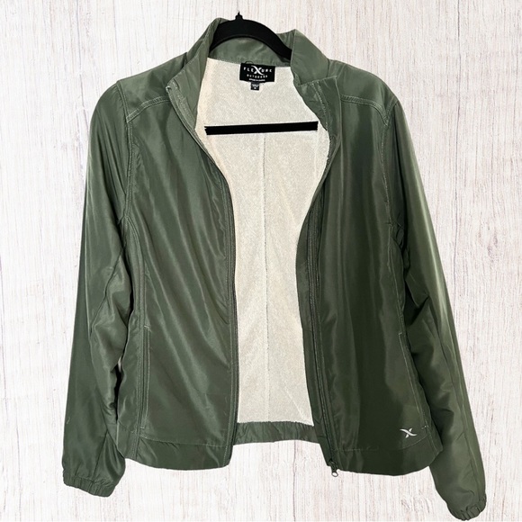 Flexure Outdoors Women, Light Jacket, Full Zip, Green, Size Medium - Picture 3 of 10